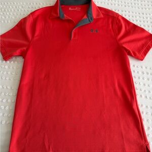 Under Armour Men's Bright Red Polo Shirt